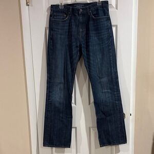 Banana‎ Republic Men's Dark Blue Straight Fit Jeans size 33W x 34L